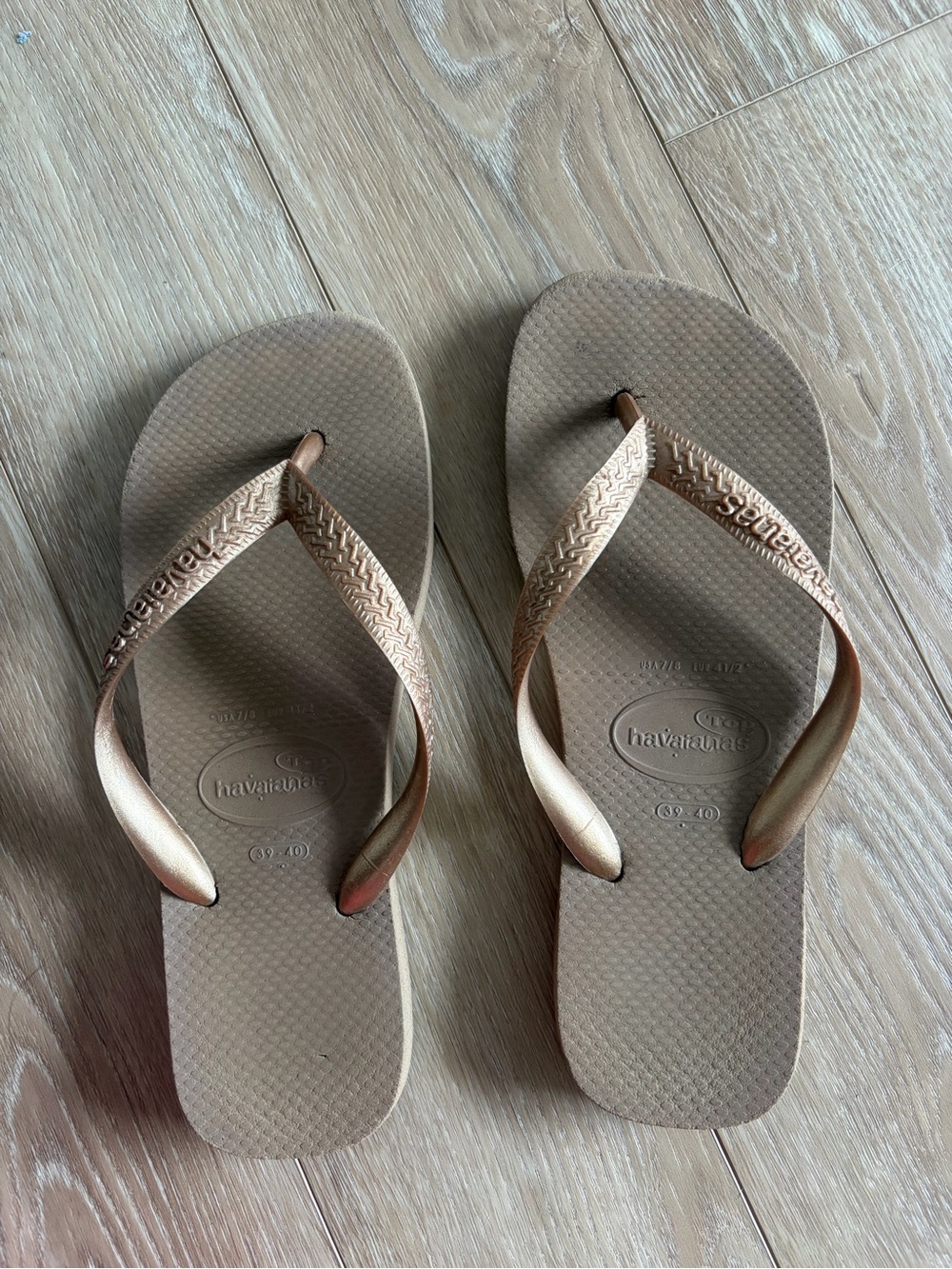 Havaianas Women's Top Flip Flop Sandals in Rose Gold
